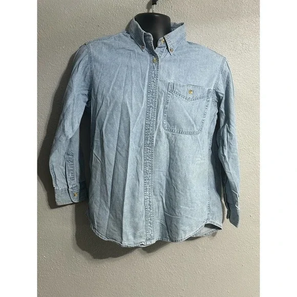 Men’s LEE Denim Buttom Down Shirt Size M - Picture 1 of 3